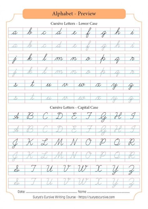 Cursive Letters Worksheet, Teaching Cursive Writing, Cursive Letters Alphabet, Cursive Writing Practice Sheets, Disiplin Anak, Cursive Worksheets, Cursive Handwriting Worksheets, Teaching Cursive, Learning Cursive