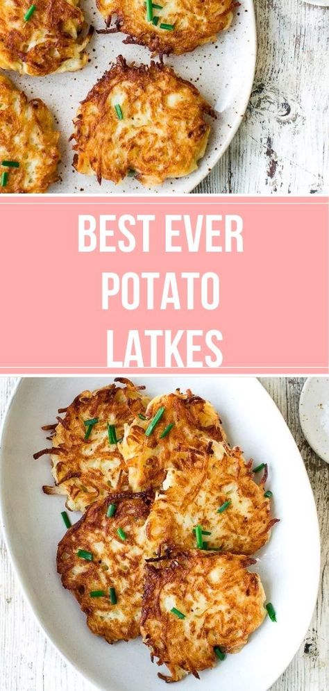 Food Cravings Dinner, Bruschetta Board, Potato Latke Recipe, Potato Latkes, Hanukkah Food, Jewish Recipes, Potato Dishes, Holiday Cooking, Food Cravings