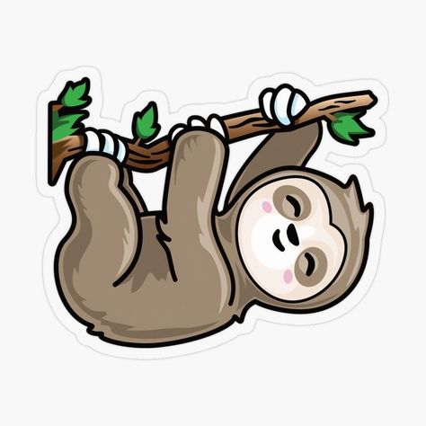 Sloth Drawings, Cartoon Drawing Images, Sloth Stuff, Sloth Drawing, Sloth Cartoon, Sloth Tattoo, Sloth Stickers, Sloth Art, Monster Coloring Pages