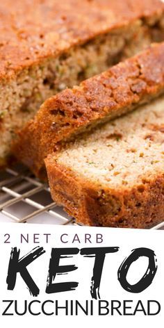 Low Carb Zucchini Bread, Keto Zucchini Bread, Zucchini Recipes Dessert, Keto Zucchini, Zucchini Bread Recipe, Keto Diet Breakfast, Low Carb Zucchini, Zucchini Bread Recipes, Diet Breakfast Recipes