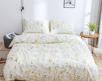 PURE ERA Cotton Jersey Knit Home Bedding Sets Luxurious Duvet | Etsy Spring Bedding, Floral Bedding Sets, Dorm Inspo, Kids Duvet Cover, Full Bedding Sets, Organic Fabric, Floral Duvet Cover, Cottagecore Fashion, Twin Bed Sets