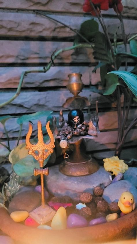 Shiv Ji Aesthetic Photo, Mahadev Snap, Shiv Ji Aesthetic, Shiv Kali, Pooja Aesthetic, Miniature Garden Diy, Textile Pattern Design Fashion, Mahadev Ji, Easy Love Drawings