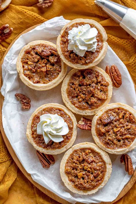 Easy Pecan Butter Tarts Recipe - Dinner, then Dessert Butter Pecan Tarts Recipes, Pecan Tarts Recipe Easy, Butter Tarts Filling Recipe, Pecan Butter Tarts Recipe, Butter Pecan Tarts, Butter Tart Filling, Pecan Butter Tarts, Butter Tarts Recipe, Pecan Tarts Mini