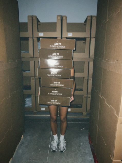 Inventory incoming #warehouse #bts #activewear #inventory Warehouse Business Aesthetic, Warehouse Aesthetic Business, Warehouse Sale Graphic, Clothing Brand Warehouse Aesthetic, Content Ideas Fashion Brand, Creative Entrepreneur Aesthetic, Clothing Brand Warehouse, Photoshoot Bts Aesthetic, Business Warehouse Aesthetic