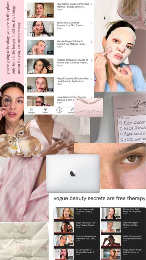 Vogue Beauty Secret, Beauty Secrets Vogue, Vogue Beauty Secrets Aesthetic, Beauty Secrets Aesthetic, Vogue Secrets, Secrets Aesthetic, Pink Vogue, Vogue Beauty Secrets, Moodboard Pink