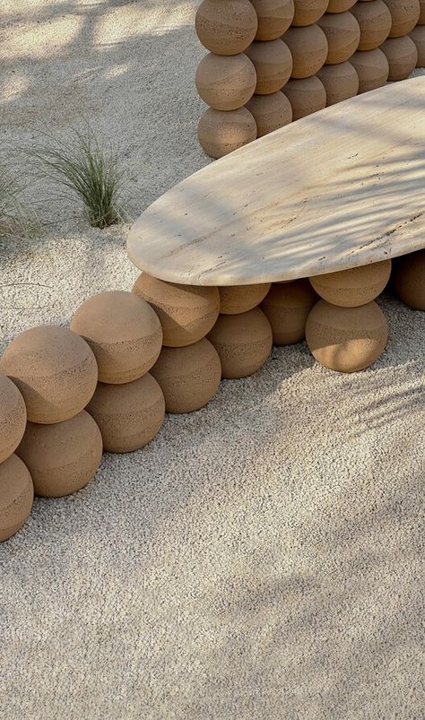 From This Earth Installation / Karim+Elias | ArchDaily Earth Installation, Rammed Earth Architecture, Earth Architecture, Earth's Spheres, Earth Projects, Public Architecture, Rammed Earth, Landscape And Urbanism, Chicago Architecture