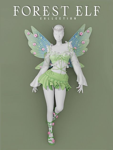 Forest Elf Collection [5 Items] | Patreon Fairy Sims 4 Cc Patreon, Sims4 Fantasy Clothes, Ts4 Fantasy Clothes, Nature Cc Sims 4, Sims 4 Fairy Outfit, Fairy Clothes Sims 4 Cc, Ts4 Fairycore, Occult Cc Sims 4, Fantasy Cc Ts4