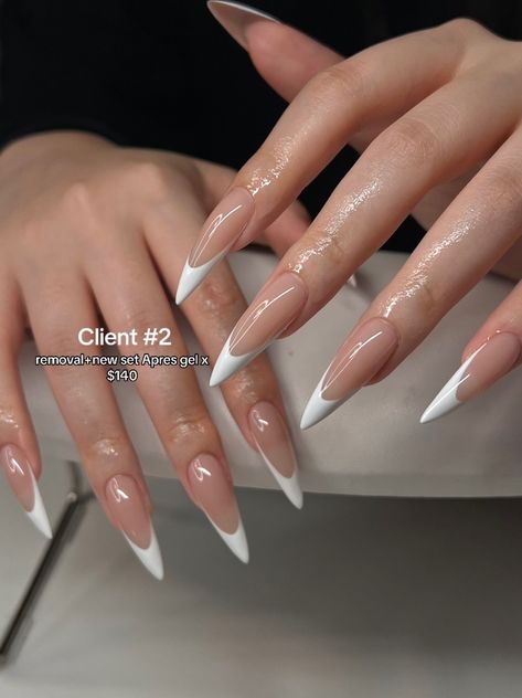 Nail Inspo | Nail Ideas | Press On Nails | Acrylic Nails | Trendy 2023 | Autumn Nail | French Tip Nails French Tips Pointy Nails, French Sharp Nails, French Tip Nails Sharp, French On Stiletto Nails, Long French Tip Nails Almond, Sharp French Tip Nails, V Shape French Tip, Holiday Nails French Tip, Stiletto French Nails