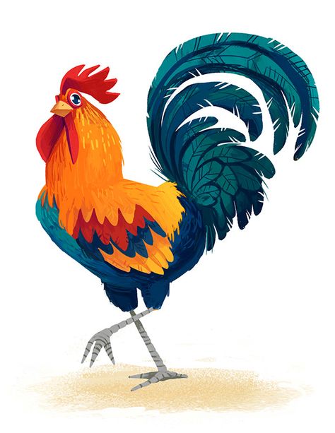 Kim Smith Chickens! on Behance Rooster Drawing, Easter Drawing, Rooster Illustration, Chicken Drawing, Chicken Illustration, Chicken Logo, 동화 삽화, Illustration Studio, Chicken Painting