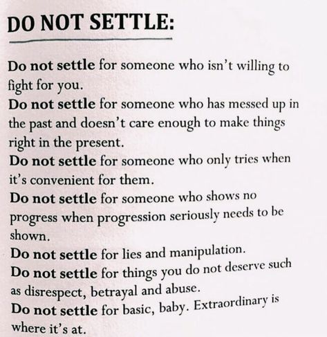 pinterest: kaaaatieeeee ♡ Godly Dating, Never Settle, Note To Self, Good Advice, The Words, Great Quotes, Relationship Quotes, Wise Words, Favorite Quotes