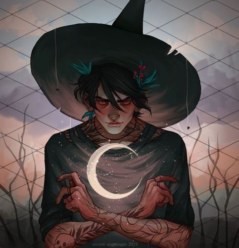 Witch Boy, Modern Witchcraft, Kunst Inspo, Male Witch, Witch Characters, Character Design Challenge, Furniture Couch, Witch Art, Arte Fantasy