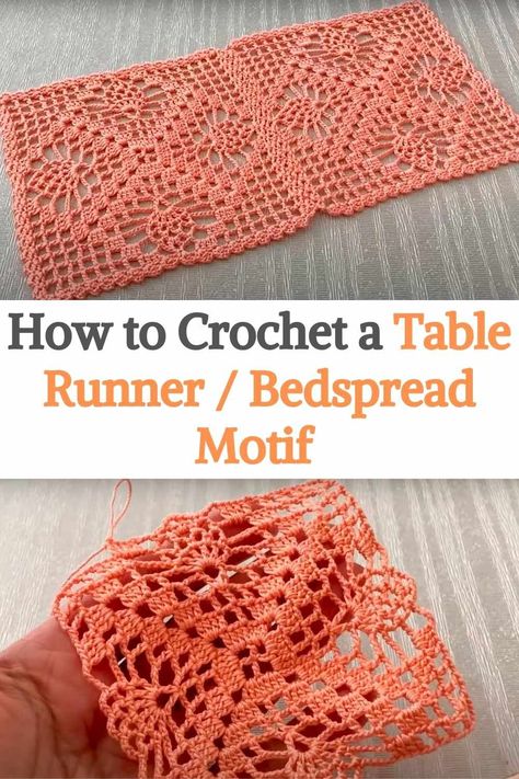 Crochet Tablecloth Pattern, Free Crochet Doily Patterns, Crochet Table Runner Pattern, Fillet Crochet, Crochet Table, Crochet Table Runner, Table Runner Pattern, Crochet Doily Patterns, Granny Squares Pattern