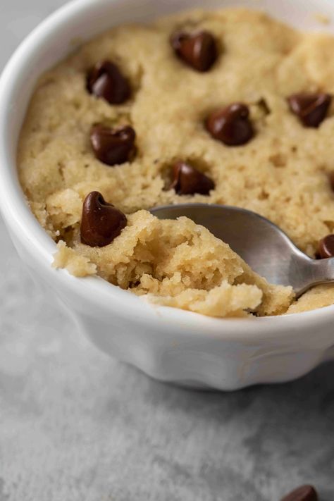 Healthy Chocolate chip Vegan Mug Cookie - Lifestyle of a Foodie Healthy Mug Cookie, Mug Cookie Recipe, Mug Cookie Recipes, Chocolate Chip Mug Cookie, Mug Cookie, Lifestyle Of A Foodie, Vegan Chocolate Cookies, Chip Mug, Cookie In A Mug