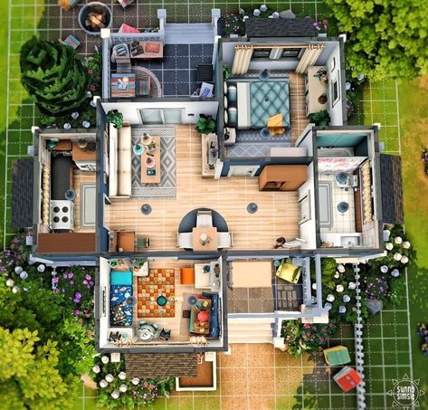 One Story Sims House Layout, Sims 4 Build Ideas Layout 2 Floors, Sims 4 Large House Layout, Sims 4 Layout Floor Plans Small, Sims 4 40x30 House Layout, Sims 4 Houses Base Game Floor Plan, Sims 4 Starter Home Layout, Sims 4 Floorplan Family House, Sims 4 Floorplan Small House