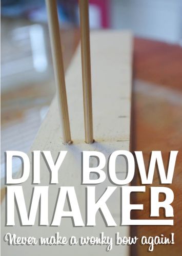 DIY Bow Maker that Saved My Bow-Making Life - The Bold Abode Diy Bow Maker, Shadow Embroidery, Bow Maker, Diy Bow, Embroidery, Wood