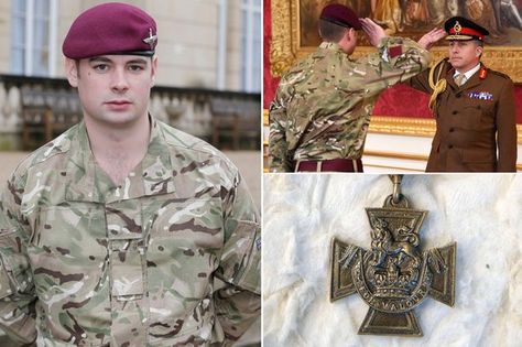 Victoria Cross hero Lance Corporal Joshua Leakey says: 'I was just scared of letting the side down' - Mirror Online George Cross, Parachute Regiment, Lance Corporal, Military Heroes, Military Police, Insurgent, Military Men, British Army, British Royal Family