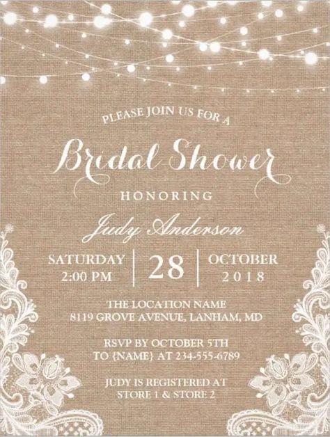 Bridal Shower Gift List, Bridal Shower Invitation Wording, Bridal Shower Invitations Free, Beach Bridal Shower Invitations, Bridal Shower Invitations Diy, Bridal Shower Brunch Invitations, Glitter Bridal Shower, Rustic Wedding Showers, Bridal Shower Invitations Printable