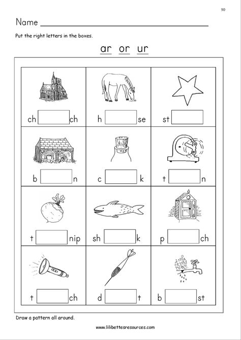 Er Ir Ur Worksheets, Er Ir Ur, Er Words, R Words, Phonics Worksheets, Flip Book, Phonics, See More, Template Design