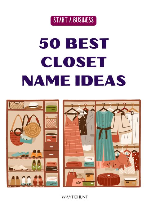 Closet Name Ideas Fashion Stores Names Ideas, Closet Names Ideas Instagram, New Names For Brand, Indian Names For Clothing Brand, Thrift Shop Aesthetic Name, Online Clothing Store Names Ideas, Unique Clothing Brand Name Ideas, Cool Brand Names, Fashion Brand Name Ideas