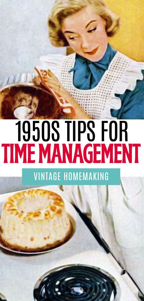 Step back in time and learn from the efficiency experts of the 1950s! Explore clever homemaking strategies that allowed these industrious housewives to balance chores and hobbies effortlessly, and adapt them to fit your busy modern lifestyle. Modern Homemaking, Modern Homemaker, Apple Pudding, 50s Housewife, 1950s Housewife, Happy Homemaking, Random Products, Vintage Housewife, Household Management