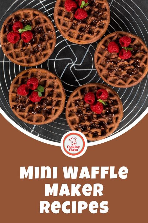 Mini Waffle Bowl Recipes, Small Waffle Maker Recipes, Dash Mini Waffle Maker Recipes, Dash Mini Waffles Recipe, Mini Waffle Maker Recipes Easy, Mini Waffle Maker Recipes, Mini Waffle Recipe, Mini Waffles, Mini Waffle Maker