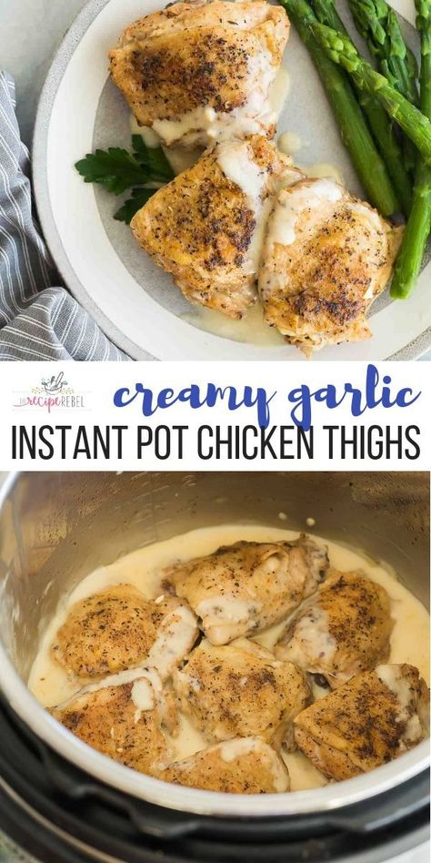 Chicken Things Instant Pot, Pressure Cooker Frozen Chicken Breast, Chicken Thighs Instant Pot Boneless, Instapot Chicken Thighs Boneless, Chicken Thigh Recipes Pressure Cooker, Instant Pot Bone In Chicken Thighs, Instapot Chicken Thigh Recipes, Boneless Chicken Thighs Instant Pot, Instapot Chicken Thighs