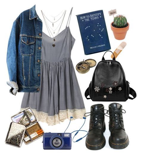 searching stars by lauramissias on Polyvore featuring polyvore, fashion, style, Beats by Dr. Dre, Dr. Martens and clothing Hair Styles For School, Styles For School, Moda Grunge, For School, Mode Hippie, 90s Fashion Grunge, Outfit Trends, Hippie Outfits, Dr Dre