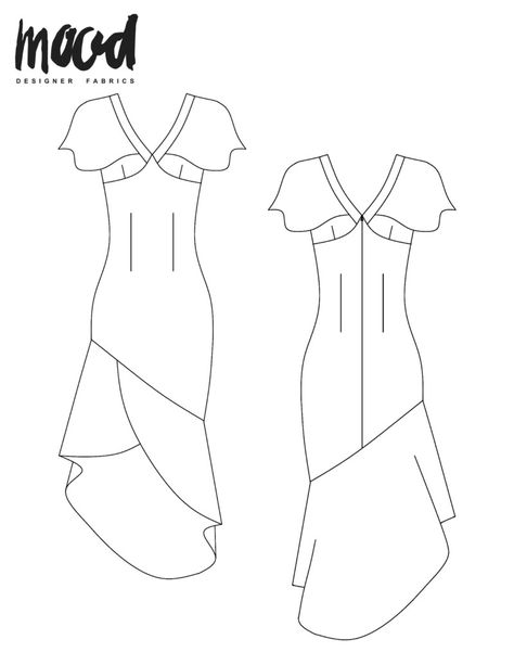 Free Printable Sewing Patterns For Women, Mood Sewciety, Mood Designer Fabrics, Free Sewing Pattern, Girl Dress Patterns, Mood Fabrics, Kinds Of Fabric, Skirt Patterns Sewing, Sewing Diy