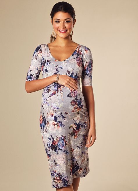 Queen Bee Tilly Maternity Shift Dress in Vintage Bloom by Tiffany Rose Maternity Wardrobe Essentials, Maternity Occasion Dress, Maternity Wedding Dresses, Maternity Shift Dress, Vintage Floral Print Dress, Summer Maternity Fashion, Maternity Wedding, Lace Maternity Dress, Tiffany Rose