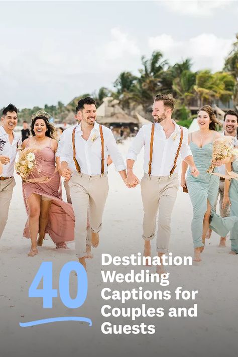 destination wedding caption ideas Destination Wedding Quotes, Wedding Slogans, Wedding Invitation Quotes, Captions For Couples, Wedding Quotes Funny, Wedding Captions For Instagram, Wedding Captions, Instagram Couples, Jamaica Wedding