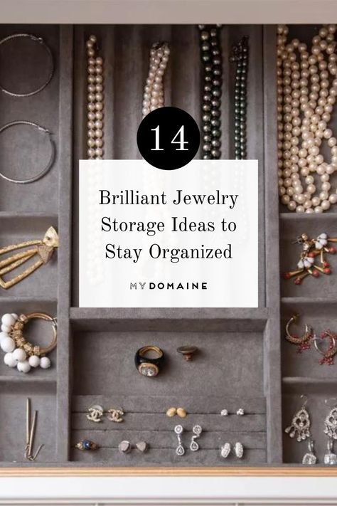 How To Store Jewelry In Closet, Jewelry Desk Organization, Jewlrey Organization Display In Closet, Necklace Hanging Ideas, Necklace Stirage, Jewelry Storage Drawer, Necklace Drawer Storage, Practical Jewelry Storage, How To Store Necklaces Storage Ideas