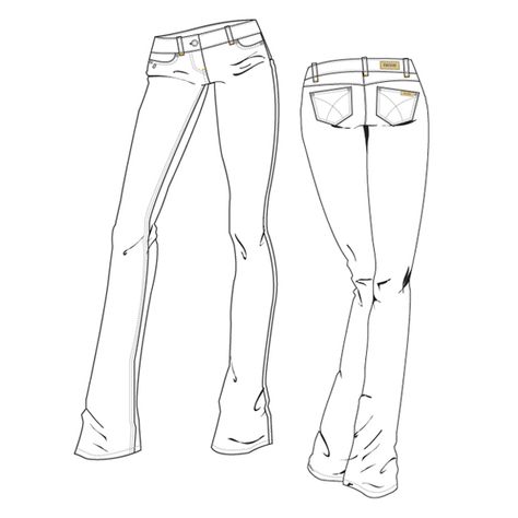 New Jeans Drawing, Drawing Denim, Denim Fashion Illustration, Jeans Tutorial, Jeans Drawing, Hair Stenciling, Fashion Drawing Sketches, Fashion Design Sketch, Technical Clothing