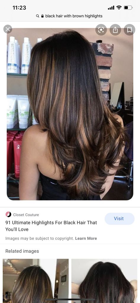 Indian Hair Highlights, Deepika Padukone Hair Color, Straight Hair Highlights, Dark Brown Hair Balayage, Medium Length Brown Hair, Indian Hair Color, Balayage Long Hair, Long Hair Highlights, Highlights For Dark Brown Hair