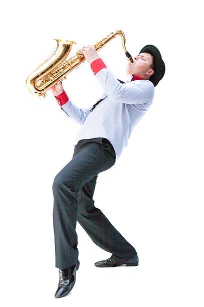 Person Playing Saxophone, Saxophone Reference, Gesture Poses, Playing Saxophone, Photography Reference, Saxophone Player, Gold Class, Saxophone Players, Dancing Gif