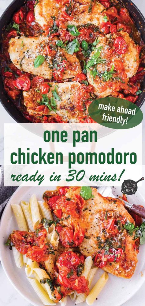 Burst Tomato Chicken, Lemon Tomato Chicken, Easy Chicken And Tomato Recipes, Chicken Pomodoro Pasta, Chicken Tomatoes Pasta, Chicken Breast And Tomato Recipes, Chicken Cherry Tomato Recipe, Chicken Thigh Tomato Recipe, Chicken Pomodoro Recipes