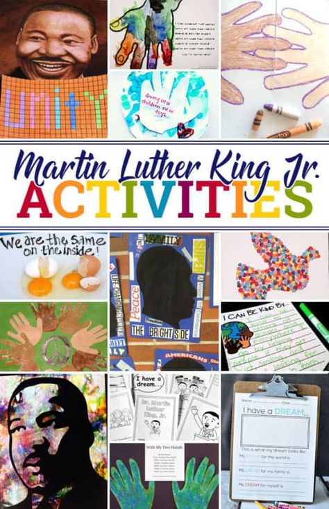 Martin Luther King Crafts, Rosa Parks For Kids, Martin Luther King Jr Crafts, Mlk Crafts, Martin Luther King Activities, Mlk Activities, Martin Luther King Jr Activities, Mlk Jr Day, 123 Homeschool 4 Me