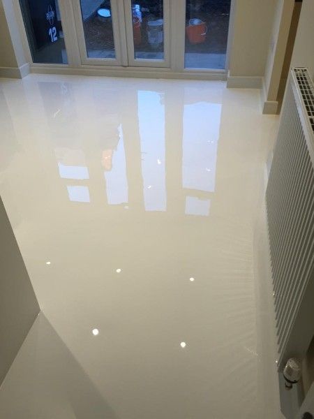 #high #gloss #white #concrete #floors White Epoxy Bathroom Floor, White Epoxy Floors In Home, Epoxy Floor White, Peerspace Ideas, White Floor Tiles Living Room, White Epoxy Floor, Epoxy Business, Concrete Floor Paint, White Concrete Floors