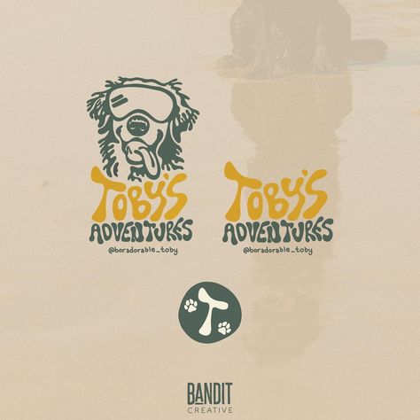 A cute, fun, and adventurous logo set for @boradorable_toby ! Probably my cutest client to date (I’m a little biased 👀💛). Thank you so much for choosing Bandit Creative.🐕⛰️ • • • #logodesign #logo #logoset #graphicdesign #illustration #adobefresco #creativecloud #adventure #boradorable Outdoors Logo Design, Adventure Logo Design, Adventure Branding, Outdoor Logos, Adventure Logo, Date Me, Logo Set, Brand Design, Thank You So Much