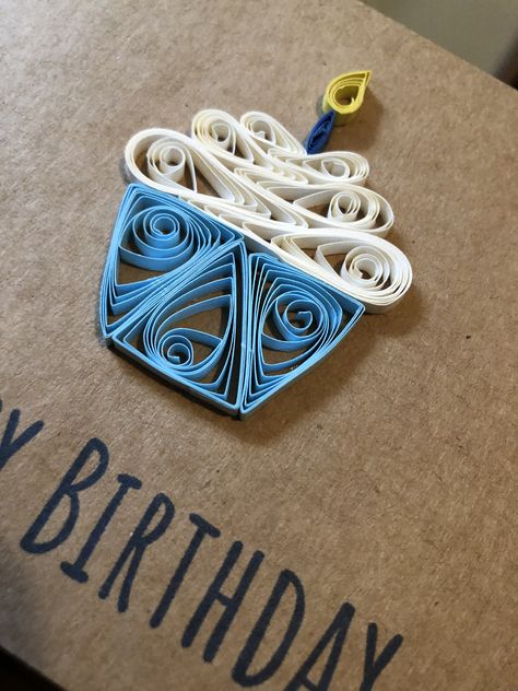 #paperart #cupcake #birthdaycard #quilling Happy Birthday Quilling Cards, Birthday Card Quilling, Paper Quilling Cards Ideas, Birthday Paper Quilling, Paper Quilling Birthday Cards, Quilling Happy Birthday, Quilling Cupcake, Quilled Birthday Cards, Quilling Cake