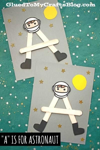 Astronaut Stem Activities For Kids, Astronaut Crafts For Kids Preschool, Occupations Crafts For Kids, A Is For Astronaut Craft, Art And Craft Occupation For Kids, Occupation Crafts For Preschool, Planet Crafts Preschool, Space Preschool Crafts, Astronaut Craft Preschool