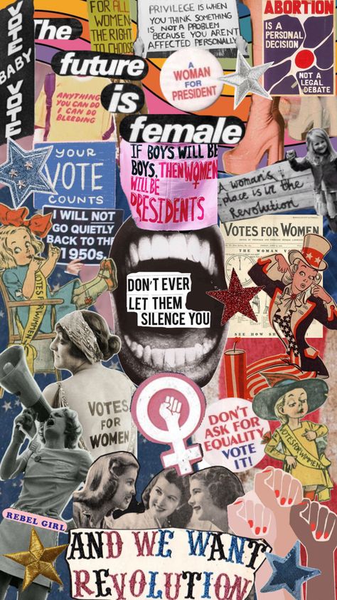 Feminist Collage, Art Academia, What Is Feminism, Modern Feminism, Use Your Voice, Feminism Art, The Future Is Female, Collage Kunst, Future Is Female