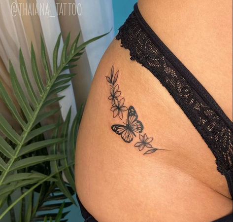 #tattoo, #tattoos, #inked, #tattooart, #tattooedwomen, #tattooedguys, #tattooinspiration, #tattooideas, #tattooworldwide, #tattoosociety, #InkLaughs, and #TattooFails​ Hidden Tattoo Ideas, Clean Tattoos, Butterfly Thigh Tattoo, Thigh Tattoo Ideas, Cute Thigh Tattoos, Tattoo Ideas Inspiration, Puzzle Tattoos, Wrist Tattoo Designs, Hidden Tattoos