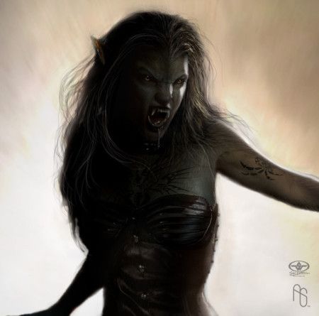 Royal Female Werewolf: She-Wolf Werewoman ⋆ Mythical Realm Humanoid Mythical Creatures, Female Werewolves, Werewolf Art, Vampires And Werewolves, She Wolf, World Of Darkness, Classic Monsters, Mystical Creatures, Horror Art