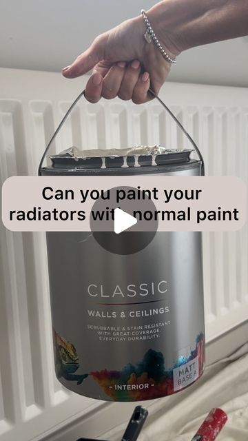 Radiator Painted Same Colour As Wall, How To Paint A Radiator, Radiator Color Ideas, Radiator Paint Ideas, Painting Radiators, Painted Radiator, Styling Hacks, Classic Wall, Home Styling