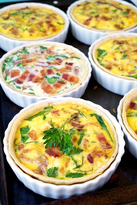 Quiche Recipes For 2, Single Serving Quiche, Quiche For One Person, Ramekin Quiche Recipes, Quiche For Two Recipe, Single Serve Quiche, Christmas Dinner For 30 People, Single Serve Quiche Recipes, Easy Brunch For Two