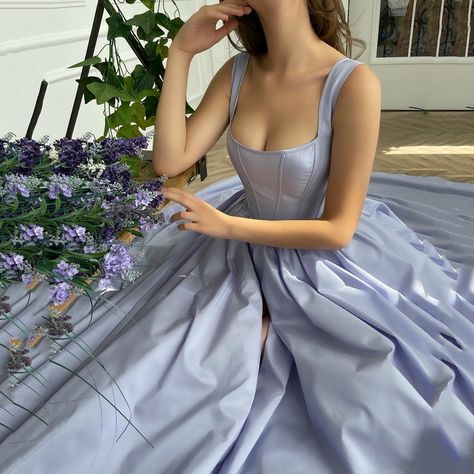 Prom Dress With Pockets, Lavender Prom Dresses, Corset Gown, Satin Homecoming Dress, Prom Dresses With Pockets, Exclusive Dress, Satin Prom Dress, Long Sleeve Short Dress, Feather Dress