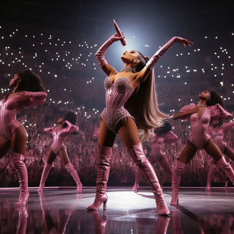 Ariana Grande Body, Ariana Grande Performance, Ariana Grande Singing, Ariana Grande Fragrance, Ariana Grande Images, Mode Grunge, Ariana Grande Outfits, Preformance Outfits, Ariana Grande Photos