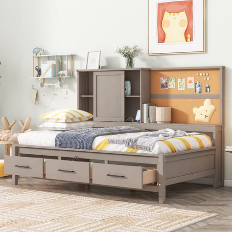 Twin Daybed With Storage, Sofa Bed Frame, Daybed Bedding, Bookcase Bed, Wood Daybed, Daybed With Storage, Bed Frame With Storage, Wood Platform Bed, Platform Bed Frame