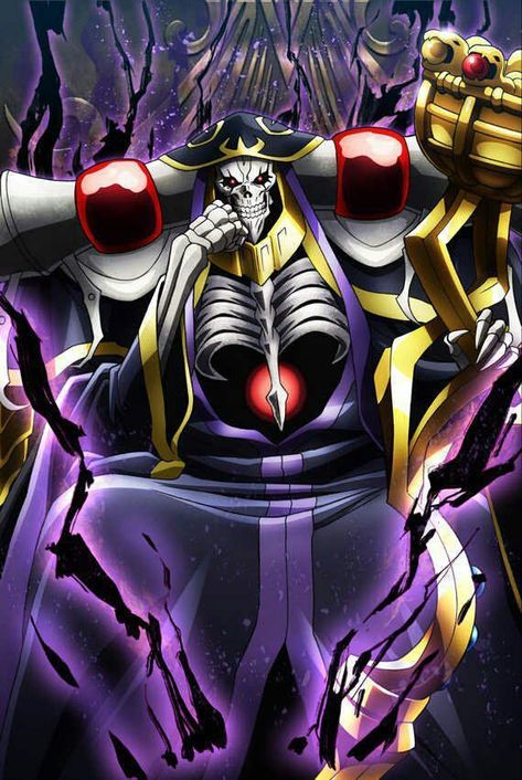 Aniz Ooal Gown, Ainz Ooal Gown Pfp, Overlord Pfp, King Hades, Ainz Ooal Gown, Overlord Anime, White Figures, Shadow The Hedgehog, Intj