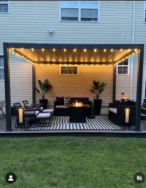 Wood Patio Ideas Back Porches, Side Yard Deck Ideas, Exterior Patio Design, Carport Ideas Decor, Front Yard Porch Ideas Patio, Backyard Deck Inspiration, Patio Remodel On A Budget, Back Patio Deck Ideas, Covered Back Deck Ideas On A Budget